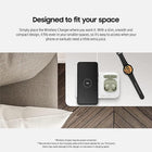 SAMSUNG 15W Wireless Charger Duo w/USB C Cable, Fast Charge 2 Devices at Once, Cordless Charging Pad for Galaxy Phones and Devices, 2022, includes Microfiber Cleaning Cloth - white
