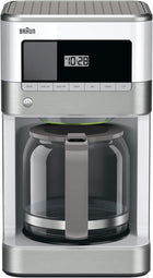 Braun KF6050WH Brewsense Drip Coffee Maker, 12-Cup, White