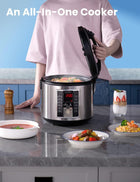 COMFEE\' Rice Cooker 10 cup uncooked, Food Steamer, Stewpot, Saute All in One (12 Digital Cooking Programs) Multi Cooker Large Capacity 5.2Qt, 24 Hours Preset