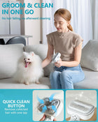 B2 Pet Grooming Kit, 2025 New 5-In-1 Dog Grooming Vacuum and Dryer with Dog Clipper and Brushes, 11000Pa Suction, 2L Capacity, Low Noise Pet Hair Vacuum Groomer for Dogs Cats Home Cleaning
