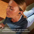 Beats - Powerbeats Fit - Wireless Noise-Cancelling Workout Earbuds with Ultimate Secure Fit, IPX4, Up to 30H of Battery Life & Charging case, Compatible with Apple & Android - Jet Black