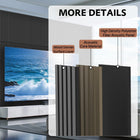 RITOLLO Wood Slat Wall Panel | 4 Pcs Acoustic Wall Panels 47.2 x 23.6 Wall Panels 3D Sound Dampening Panels Wall Decoration - Matte Black