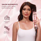 Mythsight StyleVibe 6-in-1 Air Styler, Hair Dryer & Blow Dryer Brush with Auto Wrap Curl L/R, Fast Drying, Smooth Blowouts, Root-Lift Volume, No Heat Damage Frizz-Free Thermal Brush with Travel Bag