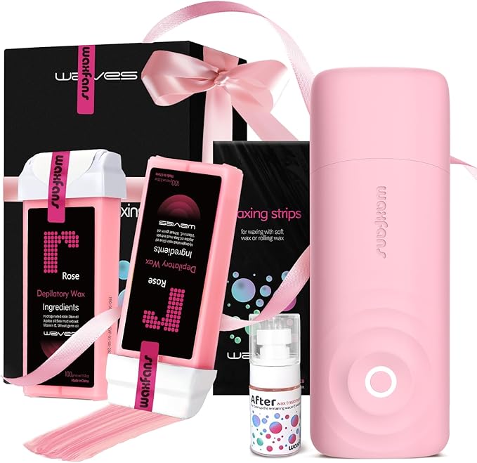 Roll On Wax kit,Wax Roller Kit,Waxfans Roll On Wax Warmer for Hair Removal