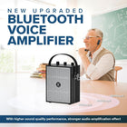 Bluetooth 5.3 Voice Amplifier with Wireless Microphone Headset, Personal Wireless Amplifier Mic for Teachers, 40W Loudly Portable Megaphone Pa System for Classrooms, Speeches, Outdoors Indoors