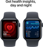 Apple Watch SE (2nd Gen) [GPS + Cellular 40mm] Smartwatch with Midnight Aluminum Case with Midnight Sport Band S/M. Fitness and Sleep Trackers, Crash Detection, Heart Rate Monitor, Retina Display