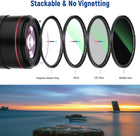 NEEWER 62mm 4-in-1 Magnetic Lens Filter Kit, Includes Neutral Density ND1000+MCUV+CPL+Adapter Ring with 42-Layer Coating/Ultra Slim/Waterproof/Scratch Resistant HD Optical Glass&Water-Resistant Pouch