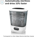 Baby Brezza Bottle Sterilizer and Dryer Advanced – 33% Faster - Largest Capacity Steam Sanitizer - Universal Sterilization Machine for All Bottles + Baby Product Parts - HEPA Air Filter