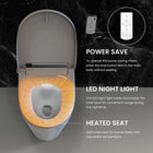 VOVO VB-4100SR Round Bidet Toilet Seat, Warm Water, LED Light, Heated Seat, White, Deodorizer, Dryer, Stainless Steel Nozzle, Made in Korea, 3 Year Warranty