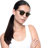 Ray-Ban Men\'s Clubmaster Polarized Square Sunglasses