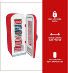 Coca Cola Mini Fridge - Refrigerator for Bedroom Office, Portable Table Top Beverage Cooler, 12V 110V Refrigerador For Drinks, Soda, Wines,Use In Car, Dorm, Outdoor,18 Can,Made In Canada