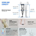 iWALK3.0 – The Original Hands Free Knee Crutch - Alternative to Crutches and Knee Scooters - iWALK Replaces Crutches for Adults - Peg Leg Crutch For Lower Leg Injuries - See All Qualifications for Use - Not for Elderly or Balance Impaired | MUST MEET ALL 