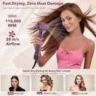 Mythsight StyleVibe 6-in-1 Hair Dryer & Blow Dryer Brush, Air Styler with Travel Bag, L/R Auto Wrap Curls, Fast Drying, Thermal Round Brush, Smooth Blowouts, Frizz-Free Volume, No Heat Damage