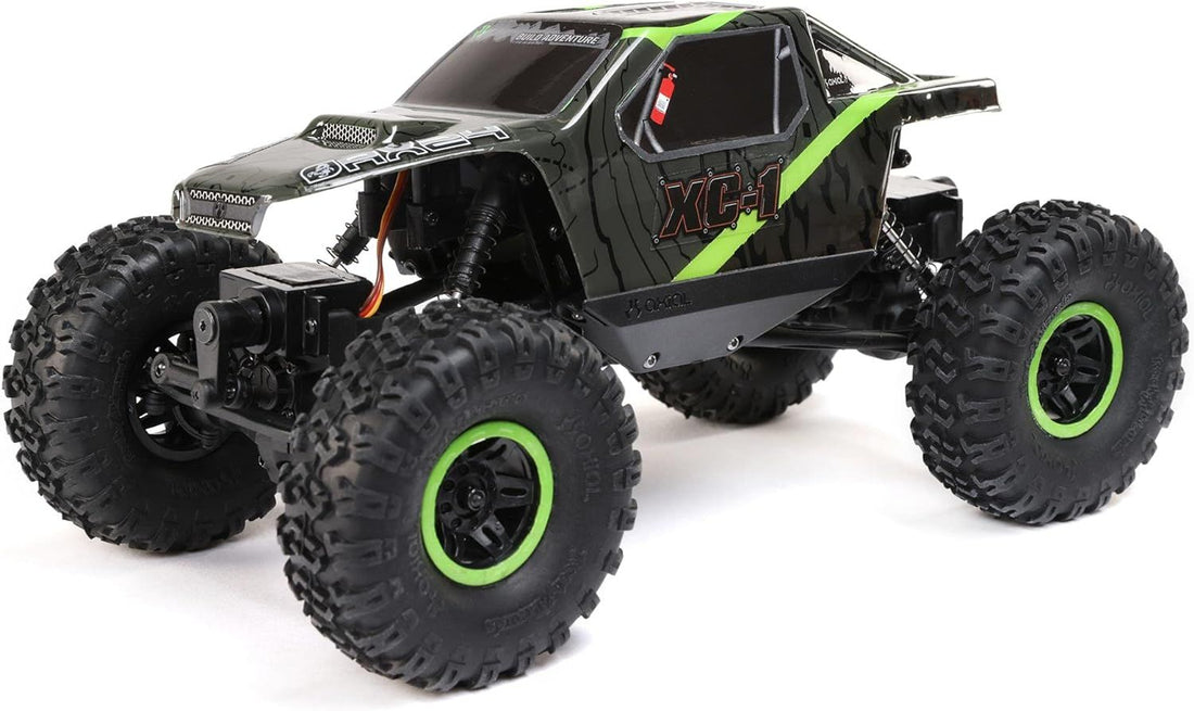 Axial RC Truck 1/24 AX24 XC-1 4WS Crawler Brushed RTR (Includes Everything Needed no Other purchases Required), Green, AXI00003T1