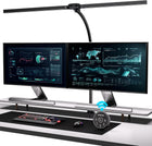 Desk Lamp with Clamp, 31.5 LED Desk Lamp for Home Office, 24W Gesture Sensing Control Desk Light, Dimmable & Color Temperature, Eye-Caring Office Lamp, Brightest Architect Lamp for Screen