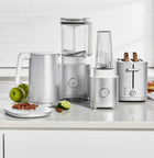 ZWILLING Enfinigy 2-Slice Toaster - Silver Stainless Steel Toaster with Extra Wide Slots for Bagels - 7 Toast Settings, Reheat, Defrost, and Even-Heating Technology