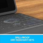 Logitech Rugged Folio - iPad (7th, 8th and 9th Generation) Protective Keyboard Case with Smart Connector and Durable Spill-Proof Keyboard