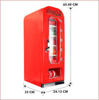 Coca Cola Mini Fridge - Refrigerator for Bedroom Office, Portable Table Top Beverage Cooler, 12V 110V Refrigerador For Drinks, Soda, Wines,Use In Car, Dorm, Outdoor,18 Can,Made In Canada