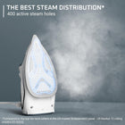 Rowenta Focus DW5280,Professional, Stainless Steel Soleplate Steam Iron for Clothes Standard, Powerful steam Blast, Leakproof, Lighweight, 1725 Watts Portable, Ironing, Blue