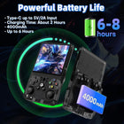 R36MAX Retro Gaming Console (R36S New Upgraded) - 4K HD 4 IPS Screen, 128GB Preloaded 22,000+ Retro Games, Open Source Linux System, 4000mAh Rechargeable Portable Video Game (Black 128G)