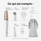 Braun 3-in-1 Facespa Pro Facial Epilator Series 911 with Cleansing Brush Head, Toning Head and Epilator Head