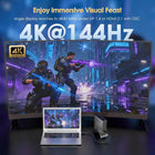 Laptop Docking Station, PD3.1 Triple Display Dock with 140W Power, 8K@30Hz/4K@144Hz HDMI*2 + Displayport, USB-C 10Gbps, 2* USB-A 5Gbps, Gigabit Ethernet, Audio/Mic, for Windows,Lenovo,HP,Dell