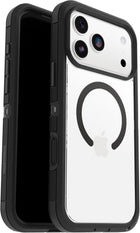 OtterBox iPhone 17 Pro Max Defender Series Pro XT Clear Case - Dark Side - Black - Tough, Rugged & Durable iPhone Case, Snaps on MagSafe