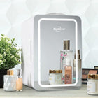 Koolatron Mini Fridge - Refrigerator for Bedroom Office, Portable Table Top Beverage Cooler, 12V 110V Refrigerador For Drinks, Soda, Wine, Use In Car, Dorm, Outdoor, Patio, 8 Can