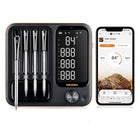 INKBIRD Truly Wireless Meat Thermometer with 4 Probes,Bluetooth Meat Thermometer with Backlit LCD Screen,WiFi Smart Food Thermometer Rechargeable for BBQ Smoker Grill Oven Rotisserie