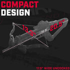 Barnett Demun Mini Crossbow - Compact Break Action Mini Crossbow, Manual cocking, Flip Down Foregrip, Precision Sights. Speed, Precision, Fun.