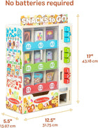Melissa & Doug Sort-Stock-Select Wooden Vending Machine Toy with Play Food, Mini Vending Machine Toys & Play Money, Preschool Toys for Kids Ages 3+