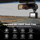 Dash Camera, 4K/1080P Front and Rear Dash Camera, Built-in 5GWiFi, Dash Camera with 64GB SD Card, 2\ Full HD IPS Display, for App Control, G-Sensor, Loop Recording and Mode
