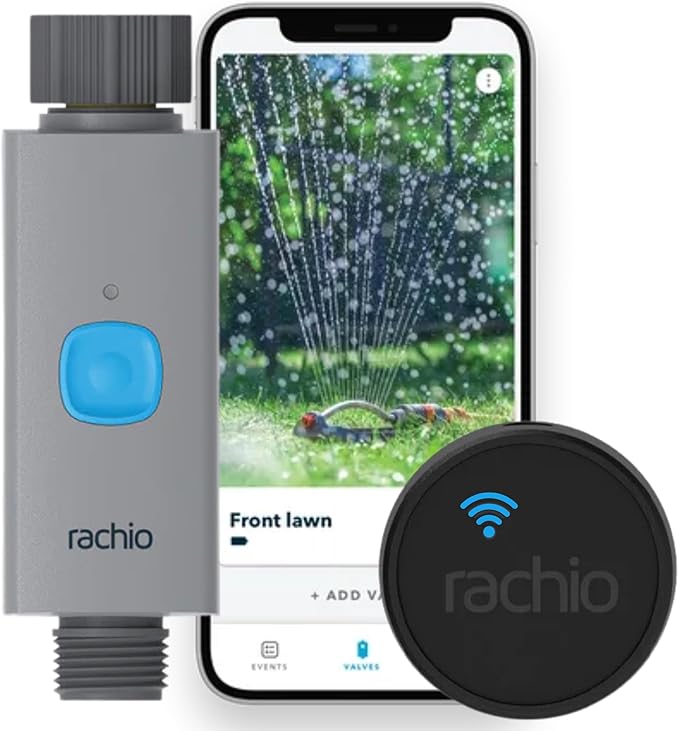 Rachio Smart Hose Timer (1 Valve + 1 WiFi Hub) ‚Äì App-Controlled Outdoor Faucet Timer, Quick Install & Scheduling, Expandable System