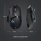 Logitech G502 Lightspeed Wireless Gaming Mouse, Hero 25K Sensor, 25,600 DPI, RGB, Adjustable Weights, 11 Programmable Buttons, Long Battery Life, On-Board Memory, PC/Mac