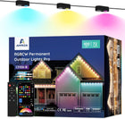 APPECK Permanent Outdoor Lights Pro 100ft, 72W RGBCW Eaves Lights with 72 LED Lights, 80lm, Cuttable, 111 Scene Modes, IP67 Waterproof Lighting for Halloween Decoration, Compatible with Alexa, Black