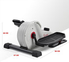 Sunny Health & Fitness Under Desk Elliptical Exerciser for Home, Seated Ellipse Training Machine for Senior Exercise, with Handle, Easy to Carry, Optional Free SunnyFit App, Magnetic, Motorized & Pink