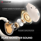 Monster AC520 Open Ear Headphones, Bluetooth 6.0 Wireless HiFi Earbuds, 24H Playtime Open Ear Design, ENC Clear Call, IPX6 Waterproof, Unique Handbag Design