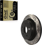 DS-One Rear Coated Drilled Slotted Disc Brake Rotor (1 Piece Only) DS1-780082 Replacement For Ram 1500 Classic Dodge Durango Chrysler Aspen - Left or Right Side (Driver Passenger)