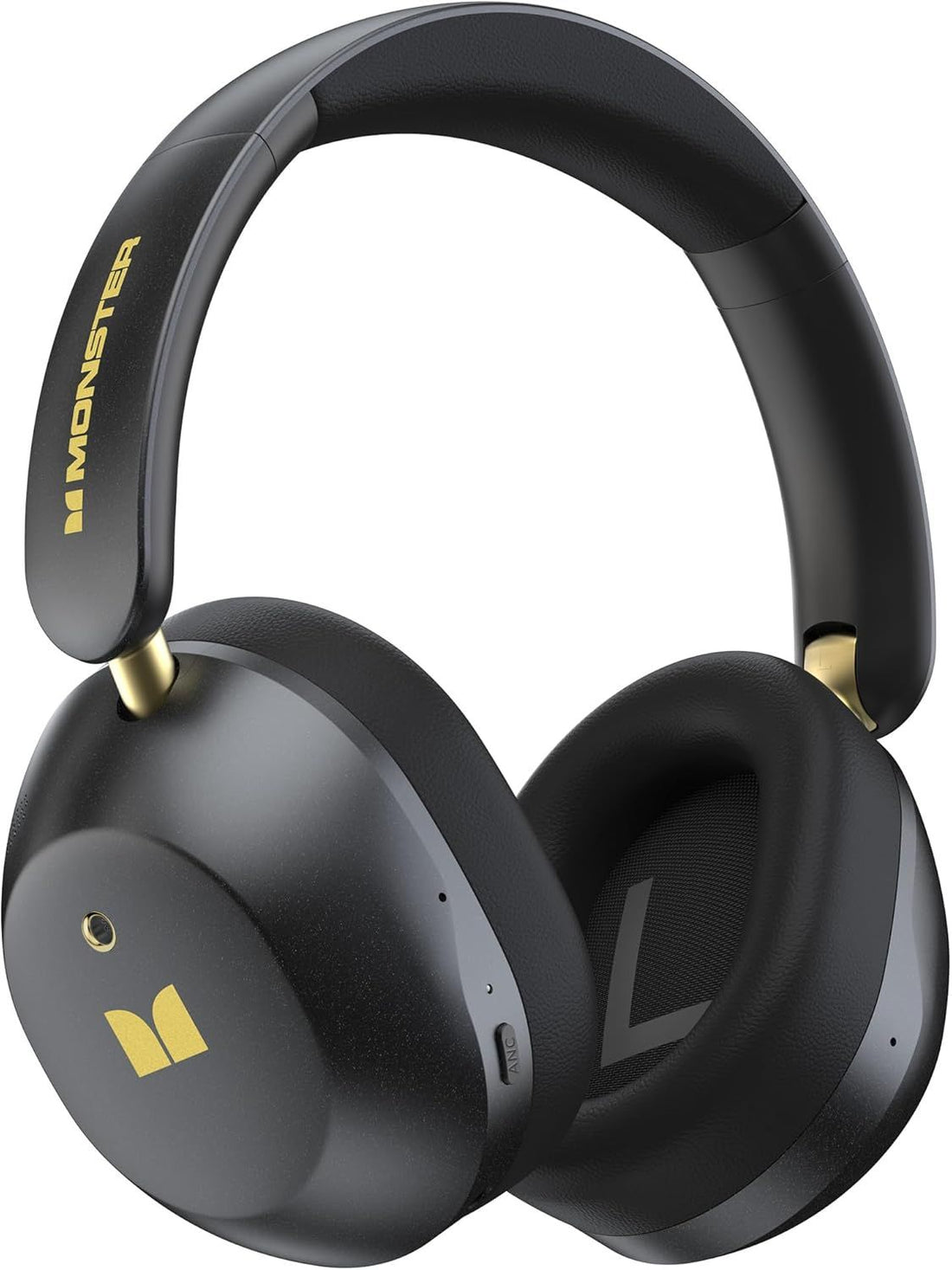 Monster Persona 6th ANC Active Noise Cancelling Headphones, Bluetooth Headphones Over Ear with 60H Playtime, 3 EQ Modes, Bluetooth 6.0, HiFi Stereo Audio, Wireless Headphones for Work Travel, Black