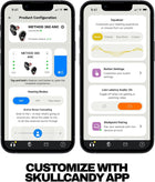 Skullcandy Method 360 ANC Wireless Earbuds, Sound by Bose, Bluetooth Headphones, Premium Noise Cancelling, Up to 40 Hrs Battery, Sweat and Water Resistant, Microphone for iPhone Android - Plasma