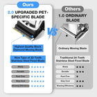 Dog Clippers for Grooming for Thick Heavy Coats, Professional Pet Grooming Clippers Supplies Kit Low Noise Rechargeable Stainless Steel Hair Trimmer with Ceramic Blade for Dogs Cats Animals