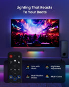 Sound Bar with Subwoofer for TV Computer Speakers for Desktop PC MEREDO 3.1CH Soundbar Surround Sound System Small Gaming RGB Sound Bars HD-ARC/AUX/Optical/BT 5.3/USB 5EQ Modes Treble & Bass Adjust