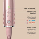 Shark Glossi 2-in-1 Hot Tool and Air Glosser, Ultra-Fast, Ultra-Glossy Blowouts at-Home, Heat-Controlled Ceramic, Curly, Coily, and Colour Friendly, HT302CPK (Canadian Version)