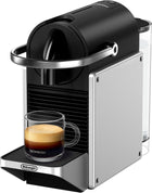 De\'Longhi Nespresso Pixie EN127.S, Fully Automatic Coffee Machine, One-Button Coffee Machine with Multi-Function, Welcome Set Included, Compact Design, 19 Bar Pressure, 1260W, Silver