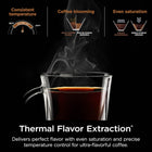 Ninja Specialty Coffee Maker, Hot & Iced Coffee, 6 Brew Styles, 8 Sizes, Small Cup to Travel Mug, 10-Cup Carafe, Fold-Away Frother, Permanent Filter, Removable Reservoir, Black, CM401