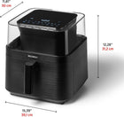 RICARDO Digital Air Fryer - 7.2L Large Capacity - 11 Functions - Touchscreen Control - Black