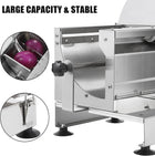 Commercial Vegetable Slicer Manual Potato Tomato Slicing Machine Onion Slicer Stainless Steel Vegetable Cutter Fruit Slicer for Potato Lemon Tomato Onion, 0.2-10 mm Thickness Adjustable