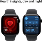 Apple Watch Series 10 [GPS 46mm case] Smartwatch with Jet Black Aluminum Case with Black Sport Band - M/L. Fitness Tracker, ECG App, Always-On Retina Display, Water Resistant 2