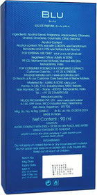 Ajmal Blu EDP Original, 90 mL, transparent