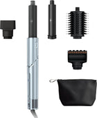 Shark FlexStyle Glacial Blue Multi‑Styler & Hair Dryer – No Heat Damage, Fast Drying for All Hair Types + Storage Case, HD434WHC (Canadian Version)